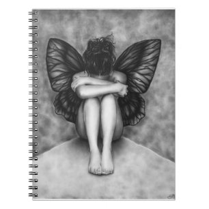 Cuaderno triste del chica de la mariposa