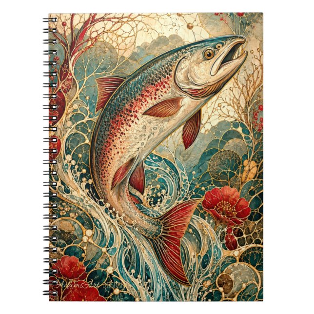 Cuaderno Tritón Art Nouveau Salpicadura Floral (Frente)