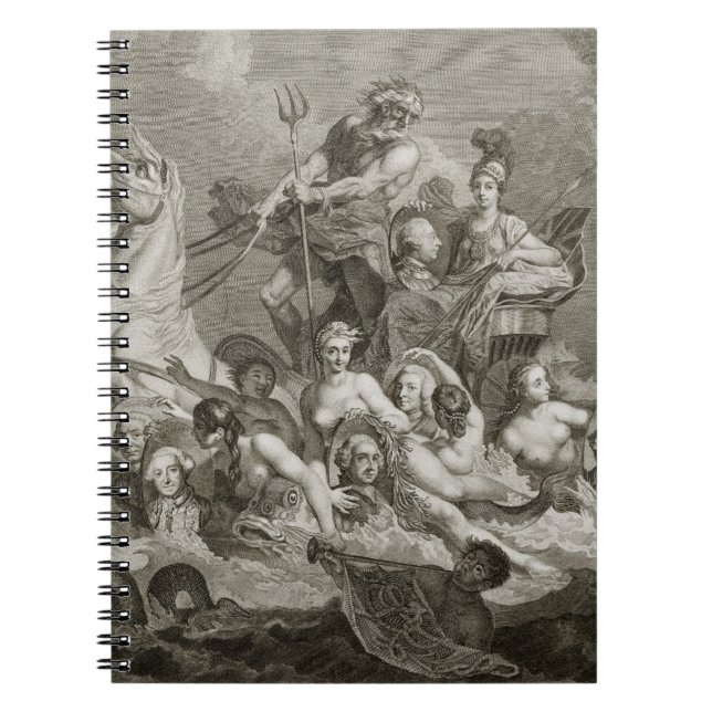 Cuaderno Triumph de Britannia, c.1765 (grabado) (Frente)