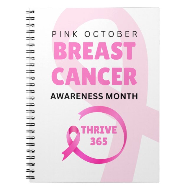 Cuaderno Trive 365 Mes de Conciencia sobre el Cáncer de Mam (Frente)