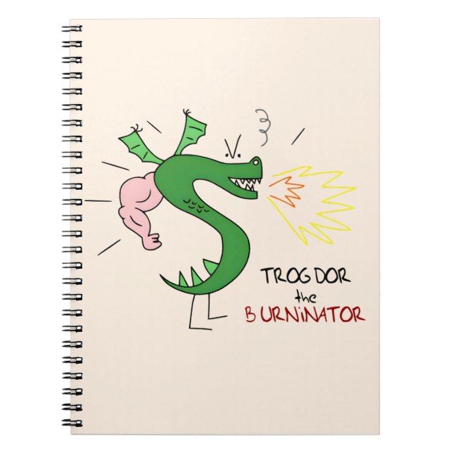 Cuaderno Trogdor El Quemador  (Frente)