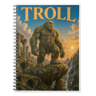 Cuaderno Troll, Monstruo de Fantasía Gótica