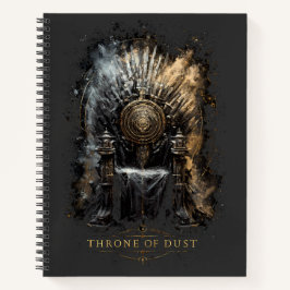 Cuaderno Trono de Polvo Fantasía Oscura