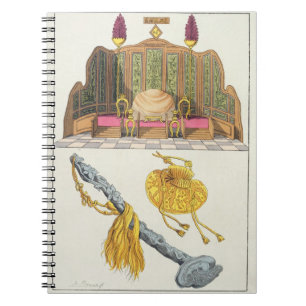 Cuaderno Trono de un sceptre chino del emperador, del yoyo