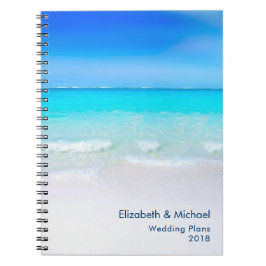 Cuaderno Tropical Beach with a Turquoise Sea Wedding Plans