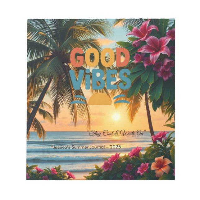 Cuaderno tropical de ondas de verano (Frente)