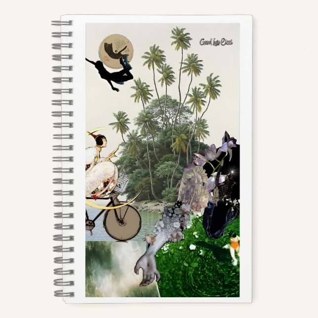Cuaderno Tropical dreamlike conceptual collage (Anverso)