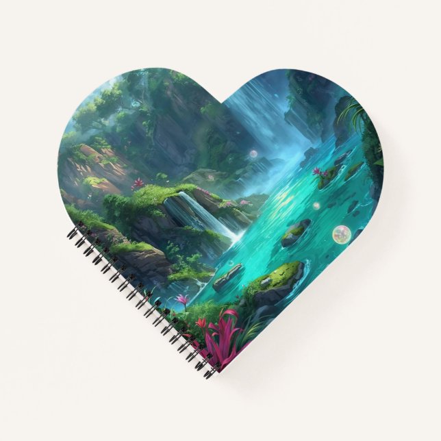 Cuaderno Tropical Falls & Crystal Glow (Anverso)