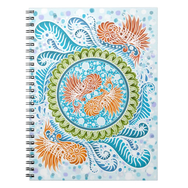 Cuaderno Tropical Koi Mandala (Frente)