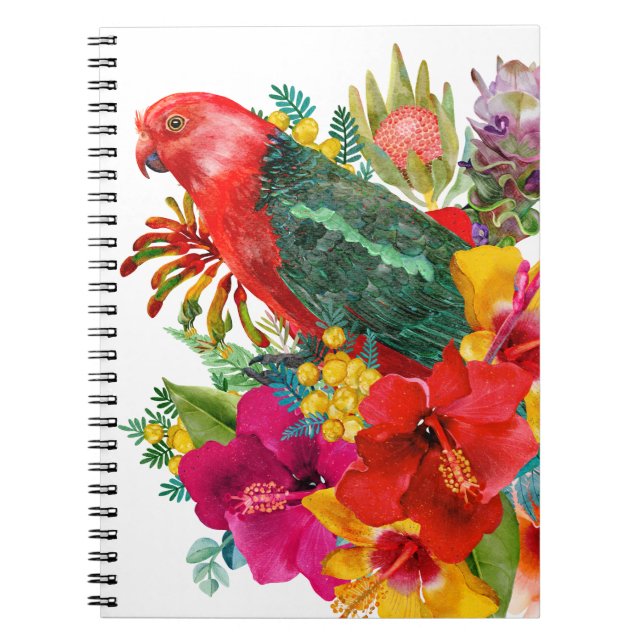 Cuaderno Tropical Loro Rey (Frente)