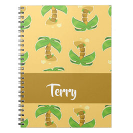 Cuaderno Tropical palm trees pattern