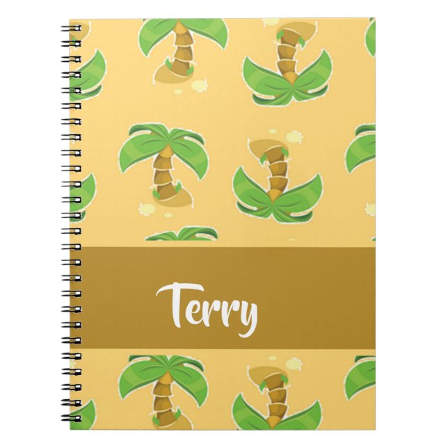 Cuaderno Tropical palm trees pattern (Frente)