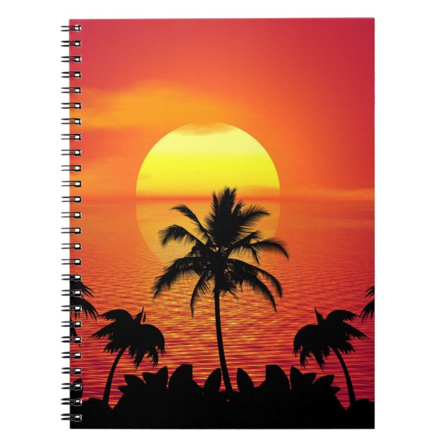 Cuaderno Tropical Sunset (Frente)