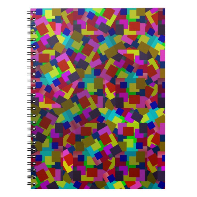 Cuaderno Trozos dispersos De Papel De Color, (Frente)