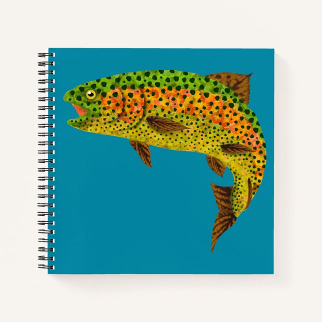 Cuaderno Trucha arco iris de hoja de lápiz 1 (Anverso)