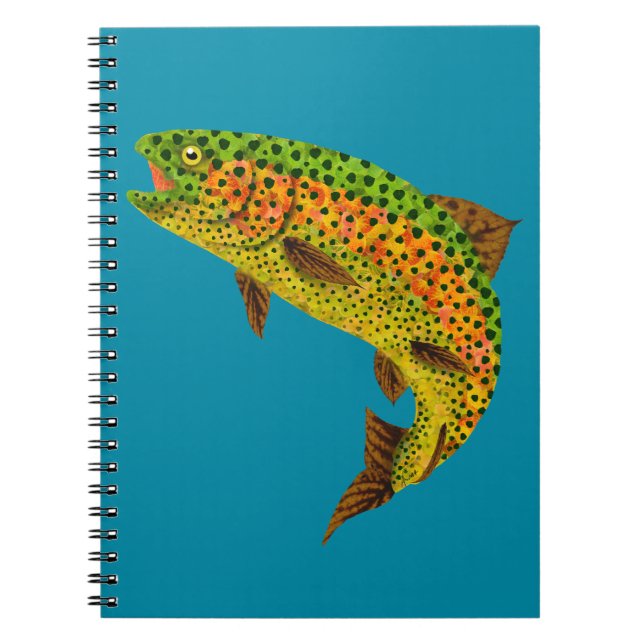 Cuaderno Trucha arco iris de hoja de lápiz 1 (Frente)