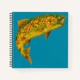 Cuaderno Trucha arco iris de hoja de lápiz 2