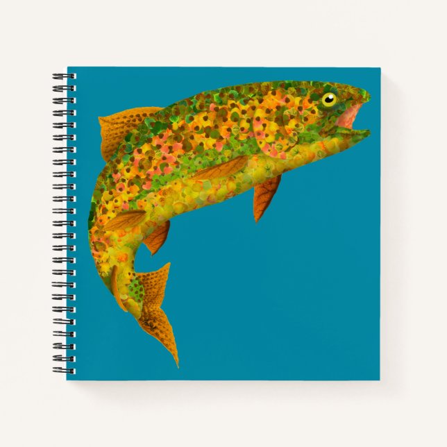 Cuaderno Trucha arco iris de hoja de lápiz 2 (Anverso)