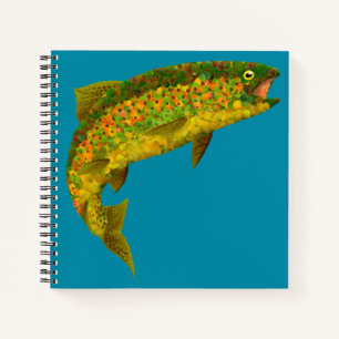 Cuaderno Trucha arco iris de hoja de lápiz 3