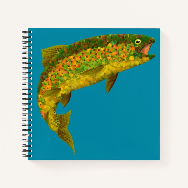 Cuaderno Trucha arco iris de hoja de lápiz 3 (Anverso)