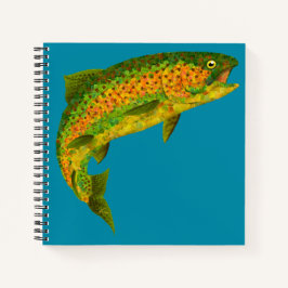 Cuaderno Trucha arco iris de hoja de lápiz 4