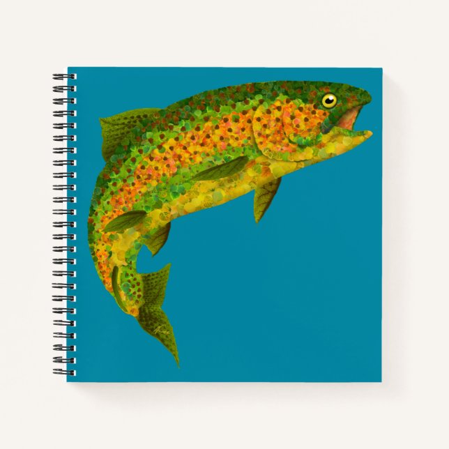 Cuaderno Trucha arco iris de hoja de lápiz 4 (Anverso)