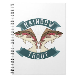 Cuaderno trucha arco iris de pesca