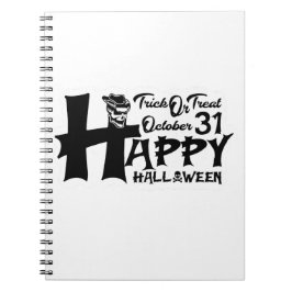 Cuaderno ¡Truco o trato! 31 de octubre - Feliz Halloween