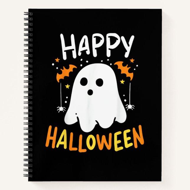 Cuaderno Truco O Trato Fantasma De Halloween (Anverso)