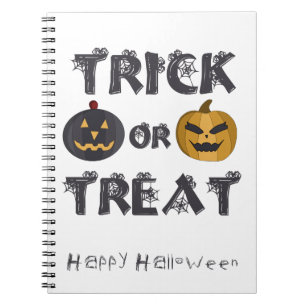 Cuaderno Truco o trato Feliz Halloween