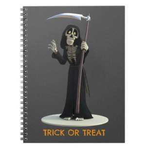 Cuaderno Truco o trato. Parca de dibujos animados