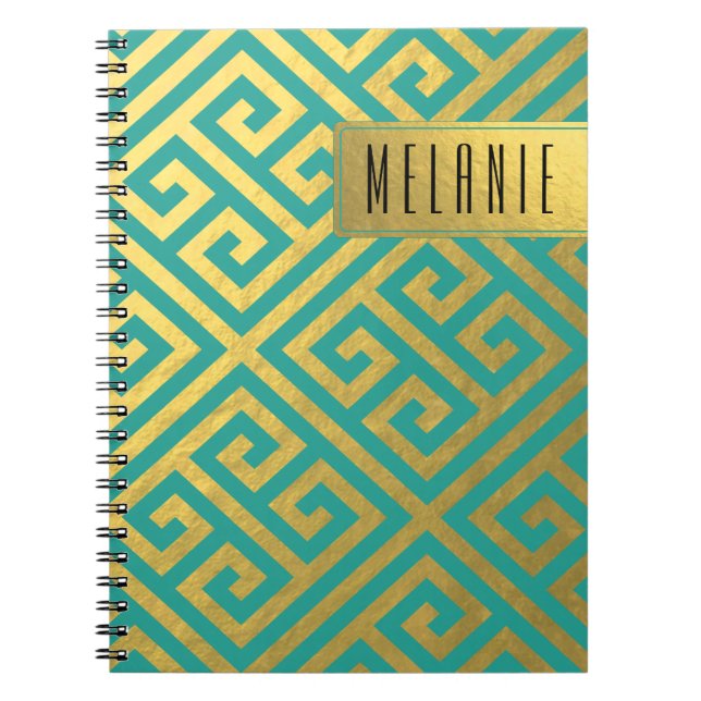 Cuaderno Trullo dominante griego de moda del efecto (Frente)