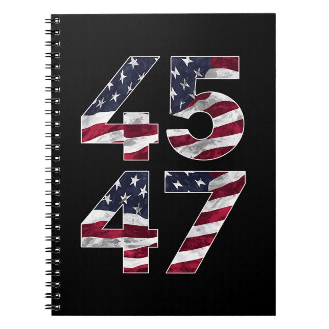 Cuaderno Trump 2024 45 47 Vintage EE. UU. (Frente)