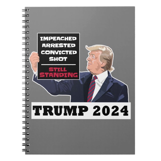 Cuaderno Trump 2024 sigue en las elecciones presidenciales  (Frente)