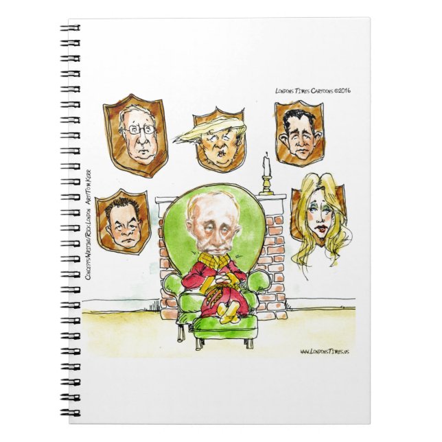 Cuaderno Trump Es Putin En El Ritz Regalos (Frente)