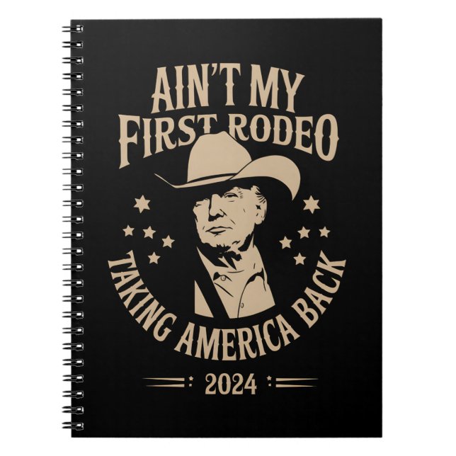 Cuaderno Trump no es mi primer Rodeo-Joven Americano (Frente)