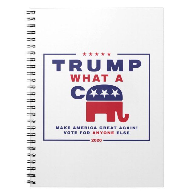 Cuaderno Trump. Poster de campaña contra Trump (Frente)