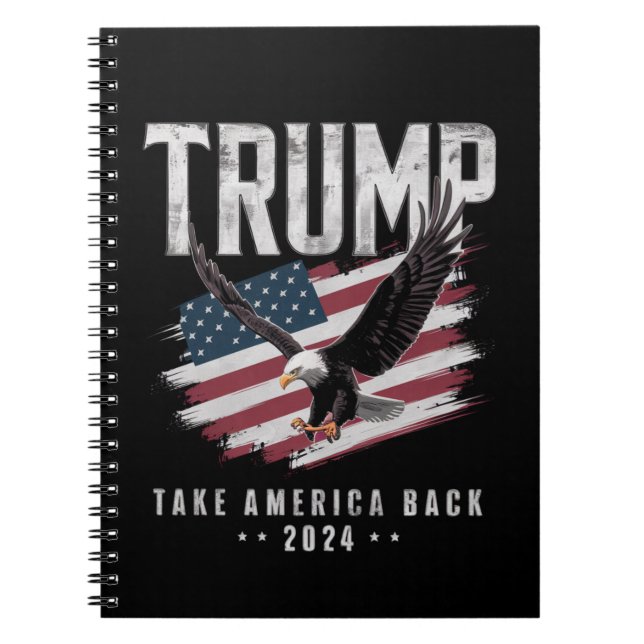 Cuaderno Trump recuerda la cosecha electoral de 2024 en Est (Frente)