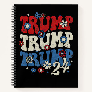 Cuaderno Trump Trump Trump 2024 Retro 