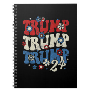 Cuaderno Trump Trump Trump 2024 Retro