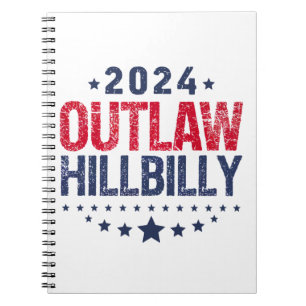 Cuaderno Trump Vance 2024 Proscrito Bandera de EE. UU. Hill