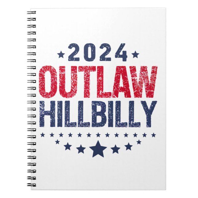 Cuaderno Trump Vance 2024 Proscrito Bandera de EE. UU. Hill (Frente)