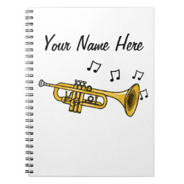 Cuaderno Trumpet Brass Personalizado de un profesor de músi
