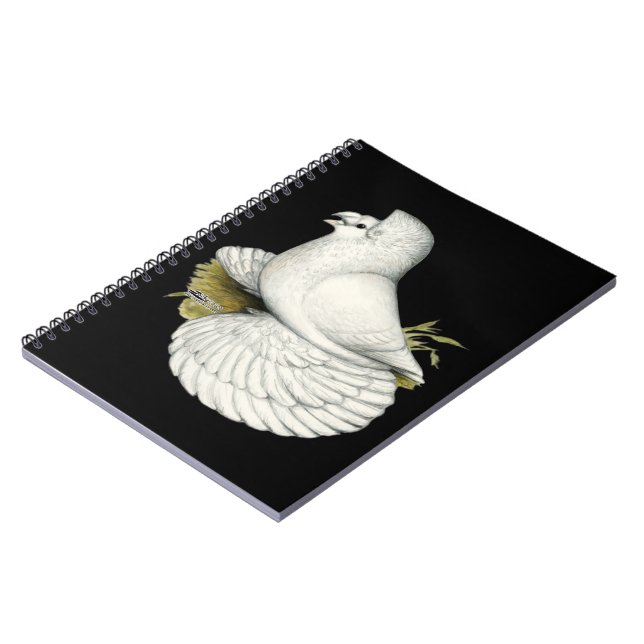 Cuaderno Trumpeter Pigeon White (Lado Izquierdo)
