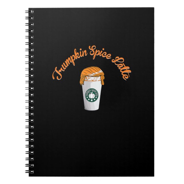 Cuaderno Trumpkin Calabaza Spice latente café feriado (Frente)