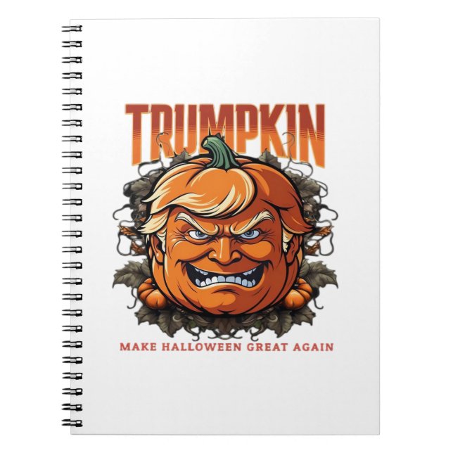 Cuaderno Trumpkin de Halloween vuelve a hacer grande a Hall (Frente)