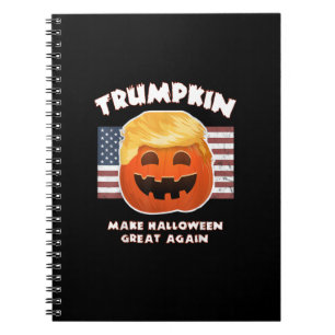 Cuaderno Trumpkin Funny Calabaza Pie Pun Ee. Uu. Liberal Ha