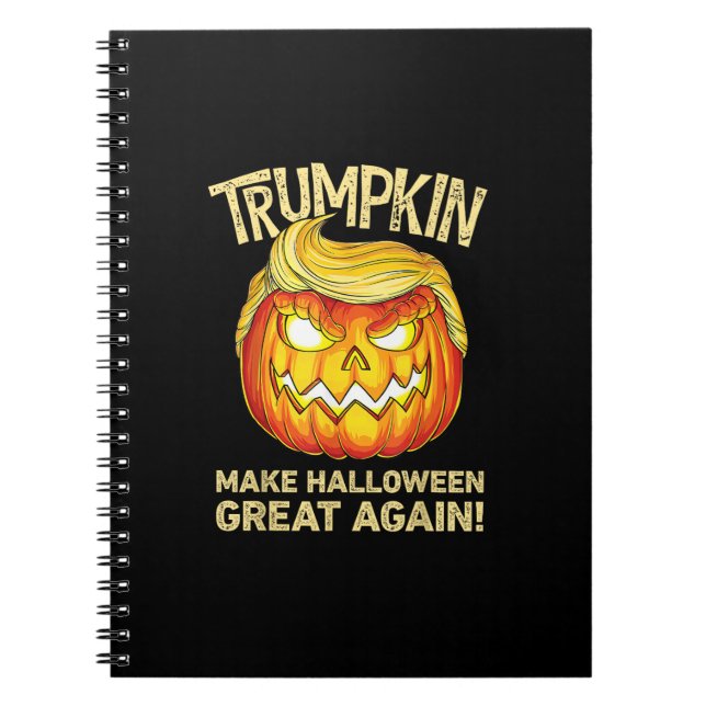 Cuaderno Trumpkin hace que Halloween sea grande otra vez ca (Frente)