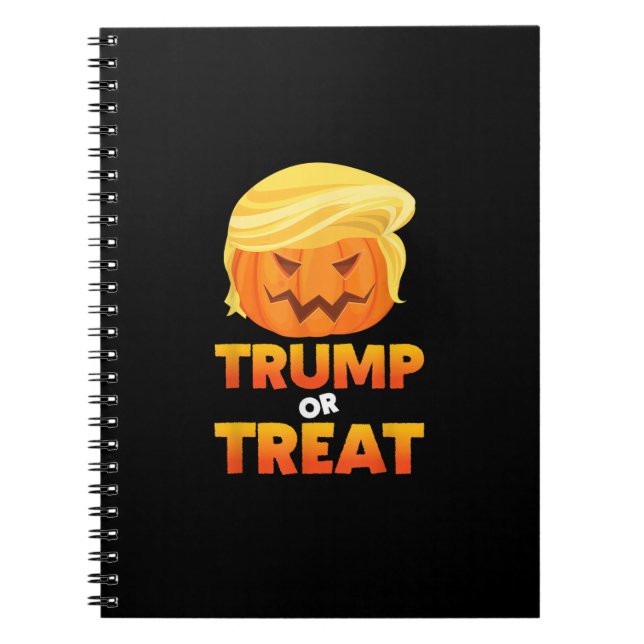 Cuaderno Trumpkin O Trate Ropa De Halloween Trumpkin (Frente)