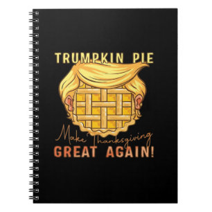 Cuaderno Trumpkin Pie hace grande el día de Acción de Graci